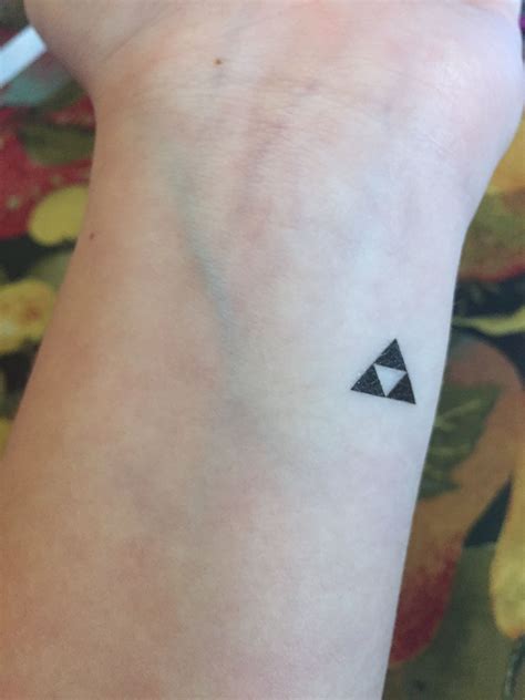 legend of zelda triforce tattoo|small legend of zelda tattoo.